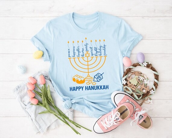 Happy Hanukkah Shirt, Jewish T-Shirt, Holiday Hanukkah Tee, Hanukkah Christmas Shirt, Jewish Saying Shirt, Merry Christmas Sweatshirt.jpg