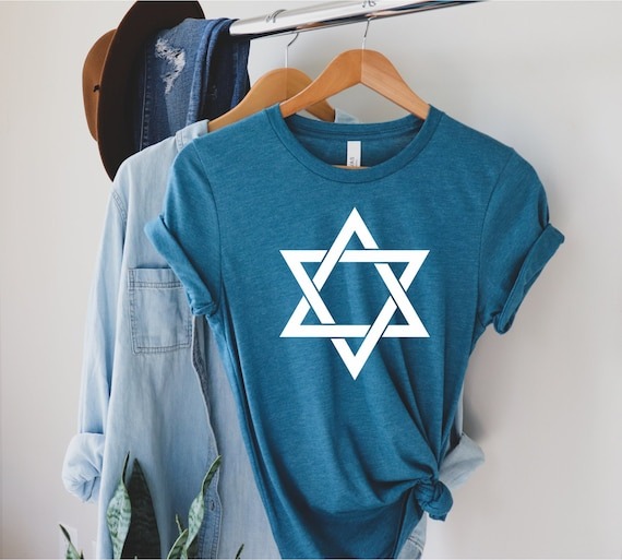 Star of David Shirt, Hanukkah Day, Jewish Tee, Hanukkah Shirt, Ecological Awareness Jewish Celebration Shirt, Rosh Hashanah La&#39;ilanot Shirt.jpg