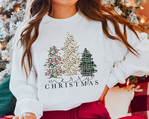 Merry Christmas Sweatshirt and Hoodie, Christmas Crewneck, Womens Christmas Sweatshirt, Christmas Tree Sweatshirt, Womens Christmas.jpg