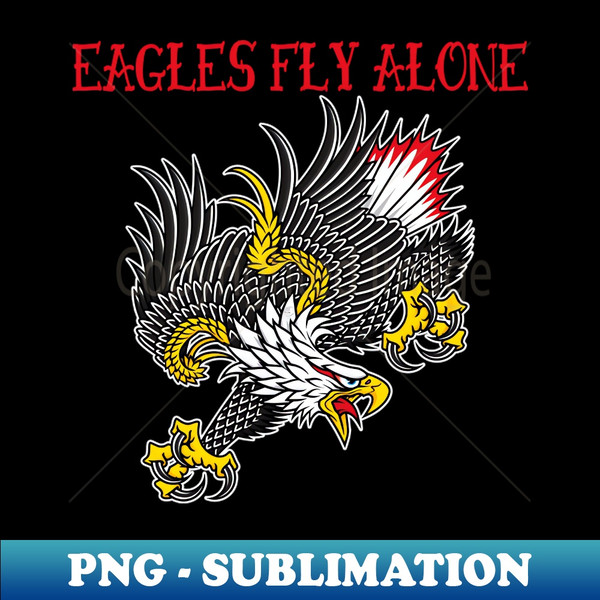 DZ-8588_Eagles Fly Alone Traditional Old School Tattoo 5734.jpg