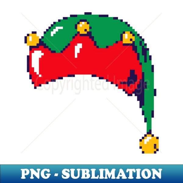 ZS-5236_Christmas - Elf Hat Pixel Art 4466.jpg