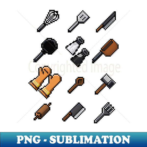 Pixel Art Chefs Tools - choose your weapon - PNG Transparent - Inspire  Uplift