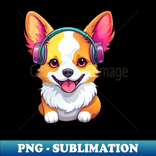 ZW-8628_Cute Colorful Corgi with Headphones 2527.jpg