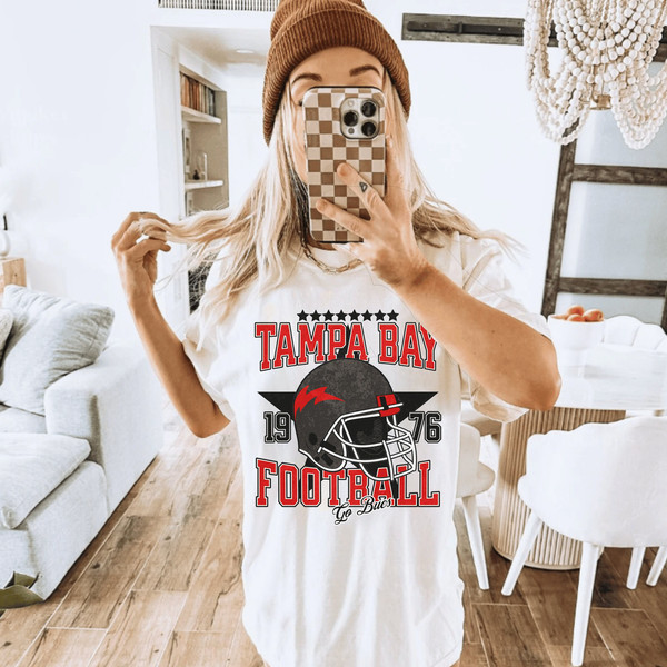 Comfort Colors Tampa Bay Football Shirt, Tampa Bay Football Tshirt, Tampa Bay Sweatshirt, Tampa Bay Hoodie, Gift for Tampa Bay Fan.jpg