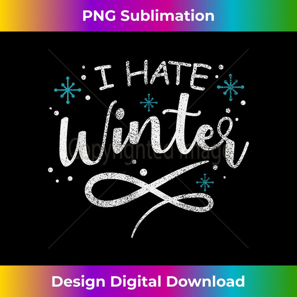 I hate snow - funny | Sticker