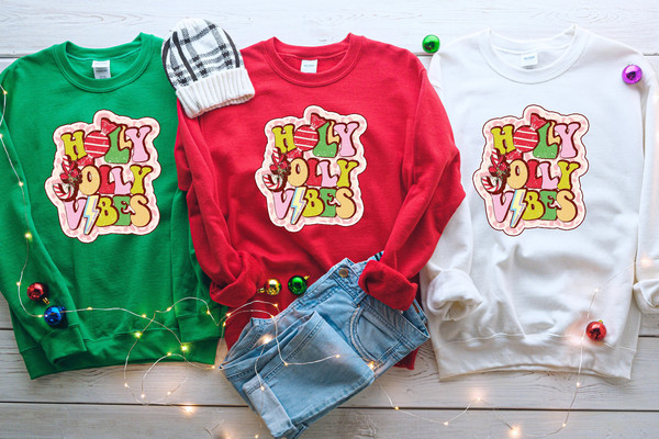 Holly Jolly Vibes Shirt, Holly Jolly Christmas, Holly Christmas Shirt, Holly Jolly Shirt, Christmas Sweatshirt, Christmas Sweater, Christmas.jpg