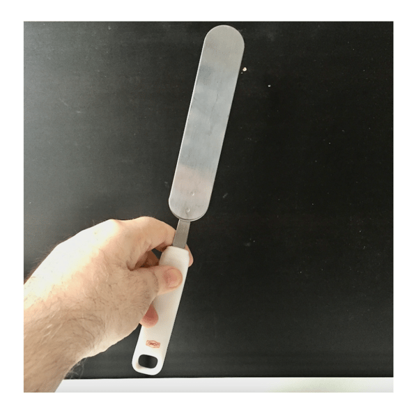 Vintage Domy Rostfrei Frosting | Icing Spatula with White Plastic Handle