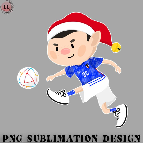 AL0707230819292-Football PNG Japan football Christmas elf Football World Cup soccer T-Shirt.jpg