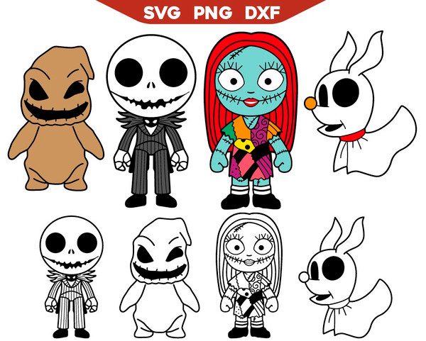 Jack and Sally Svg, Nightmare Before Christmas Svg.jpg