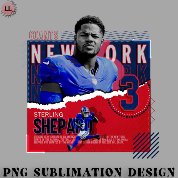BT0707230824399-Football PNG Sterling Shepard Football Paper Poster Giants.jpg