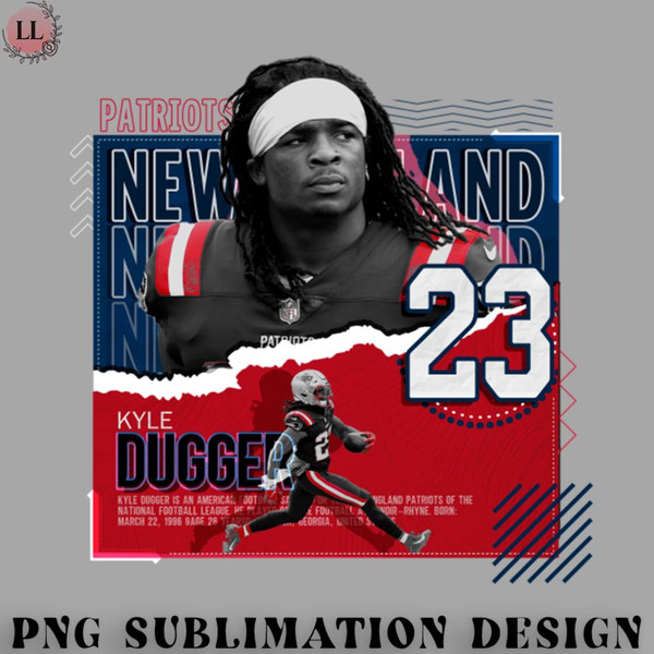FA0707230820225-Football PNG Kyle Dugger Football Paper Poster Patriots.jpg
