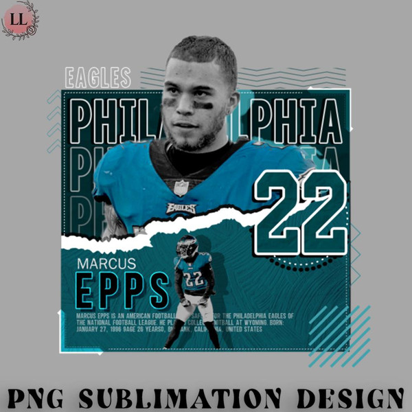 FA0707230820523-Football PNG Marcus Epps Football Paper Poster Eagles.jpg