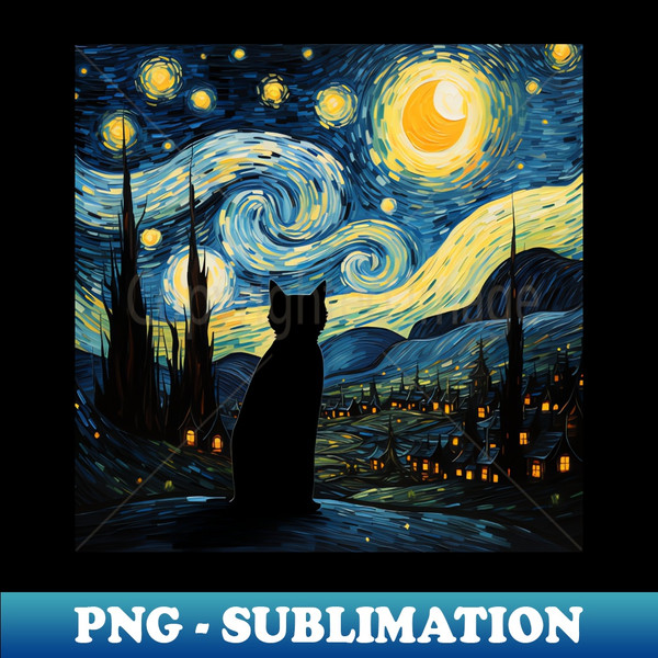 UQ-48391_Starry Night Cat Van gogh Inspired Painting 7718.jpg