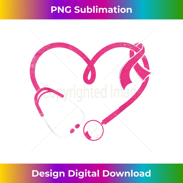 SW-20231126-7778_Stethoscope Pink Ribbon Breast Cancer Funny Nurse Doctor 2315.jpg