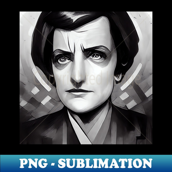 PP-2969_Ayn Rand Portrait  Manga style 9885.jpg