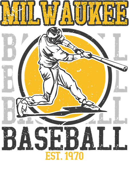 Baseball Coach Vintage Milwaukee Baseball Swing Hard Baseball.png