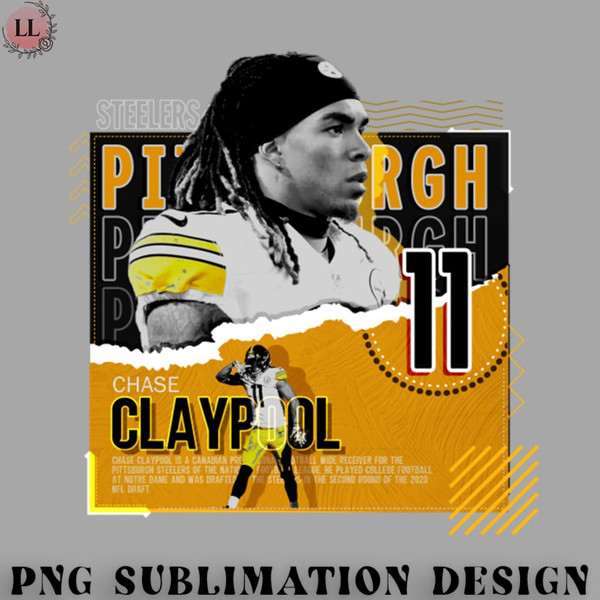 TB0707230813133-Football PNG Chase Claypool Football Paper Poster Steelers.jpg