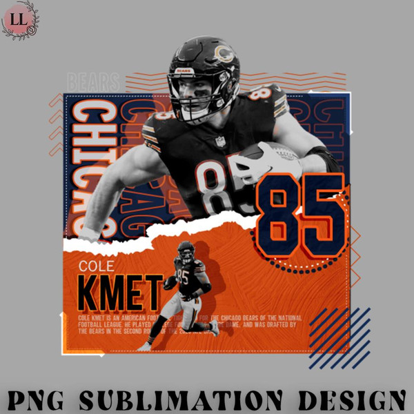 TB0707230813392-Football PNG Cole Kmet  Football Paper Poster Bears.jpg