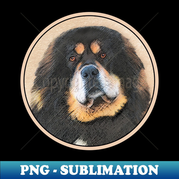 RE-53806_Tibetan Mastiff Painting - Cute Original Dog Art 5759.jpg