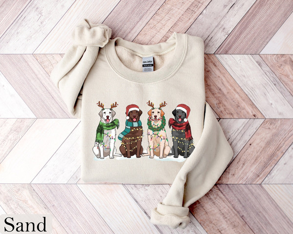 Labrador Retriever Christmas Sweatshirt, Dog Christmas Shirt, Labrador Mom Tshirt, Gift for Dog Lover, Holiday Sweater, New Year Shirt, Xmas.jpg