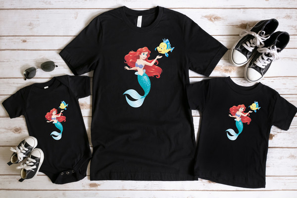 Disney Little Mermaid Shirts, Disneyworld Black Girl Magic Shirts, Disneyland Queen Ariel Mermaid Shirt, Gift For Her, Magic Kingdom Shirt,.jpg