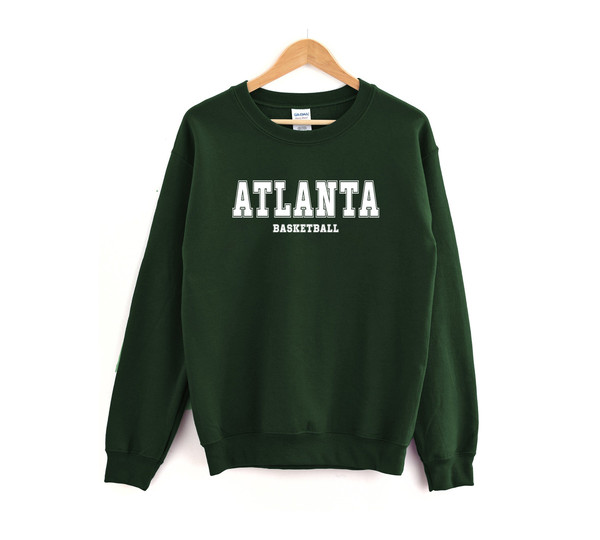 Atlanta Basketball Sweatshirt, Atlanta Basketball Hoodie, Vintage Atlanta Shirt, Atlanta Sweatshirt, Atlanta Basketball, Basketball Shirt.jpg