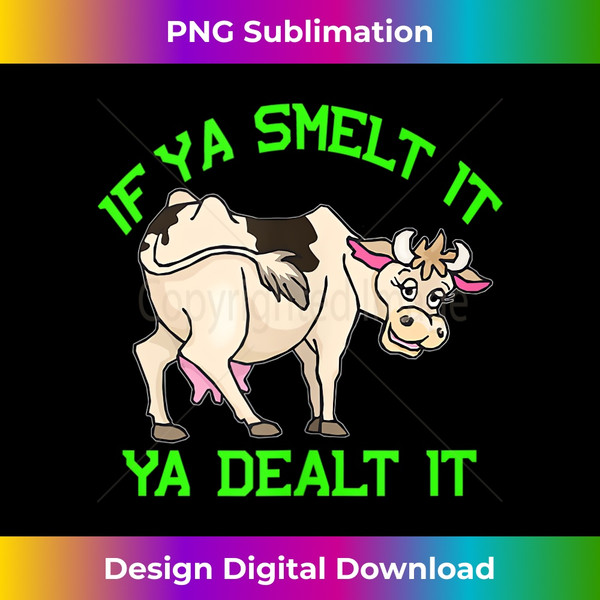 UD-20231127-3157_Funny Fart Farting Cow Lovers If Ya Smelt It You Dealt It Tank Top 1532.jpg