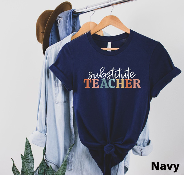 Substitute Teacher Shirt Sub Shirt Back to School Shirt Substitute Teacher Gift for Substitute Cute Substitute Tee Substitute Teacher Tshirt 2.jpg