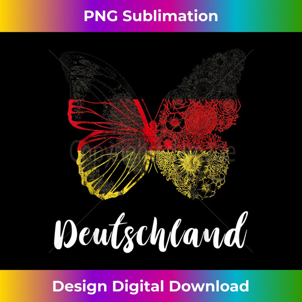 Germany Deutschland Butterfly Germany Flag Deutsche Flagge - - Inspire  Uplift