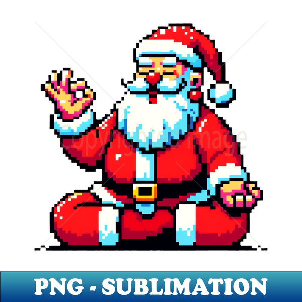 CL-30523_Retro Yoga Santa - 8-Bit Christmas Fitness 8852.jpg