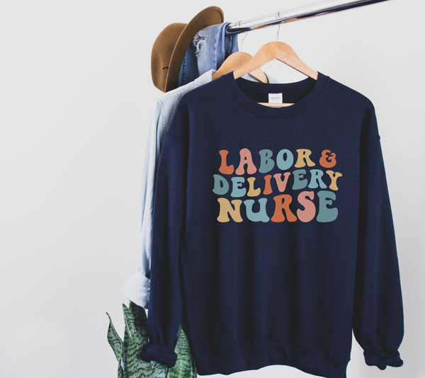 Labor and Delivery Nurse Sweatshirt Labor and Delivery Nurse Gift for L and D Future Nurse Gift Nursing School Shirt Baby Nurse Sweater 1.jpg