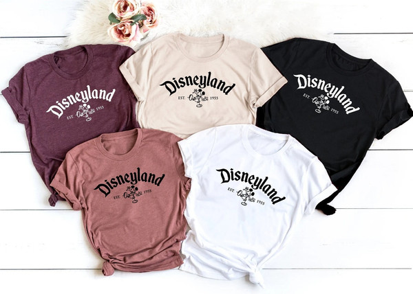 Disneyland Est 1955 California Shirt, Vintage Disneyland Shirt, Disney Family matching shirt, Vacation shirt.jpg