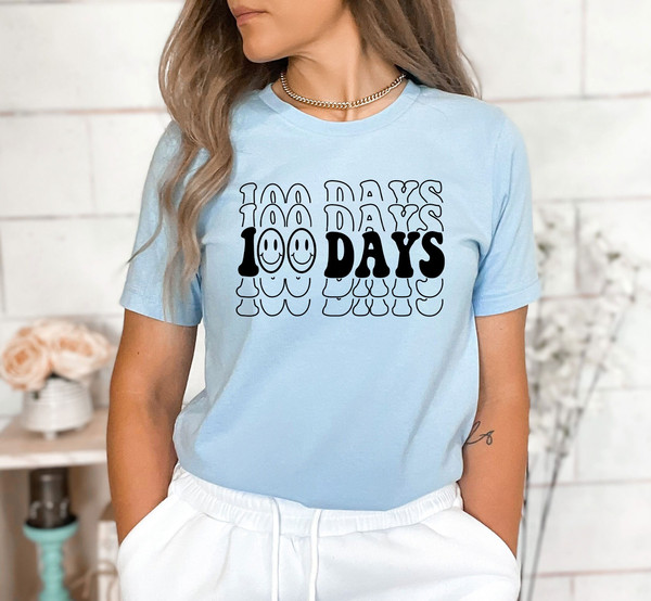 100 Days Of School Shirt, 100 Days Of School Celebration, Teacher Tee, Happy 100th Days Of School, Back To School Student Shirt.jpg