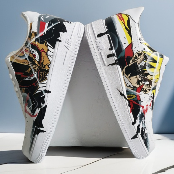 custom sneakers nike AF1, men shoes, hand painted sneakers, anime art  8.jpg