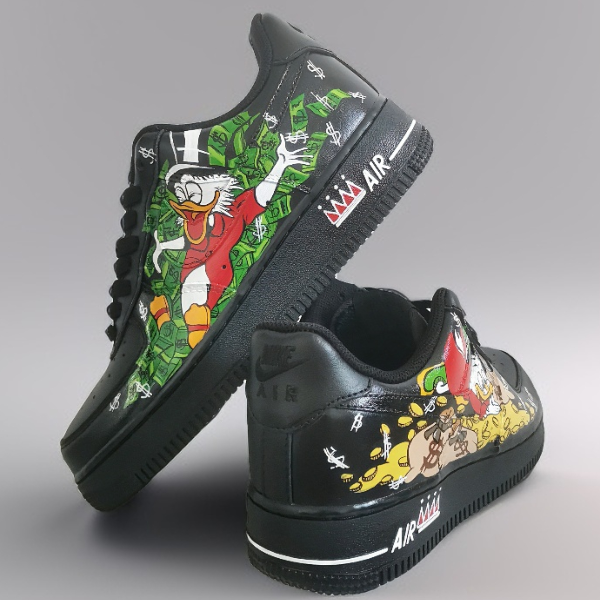 custom- sneakers- nike-air-force1- woman-black- shoes- hand painted- wearable- art 4.jpg