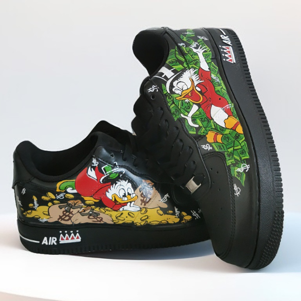 custom- sneakers- nike-air-force1- woman-black- shoes- hand painted- wearable- art 6.jpg