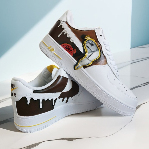 custom- sneakers- nike -air-force- woman -shoes- handpainted- sneakers- Salvador-Dali- wearable-art 1.jpg