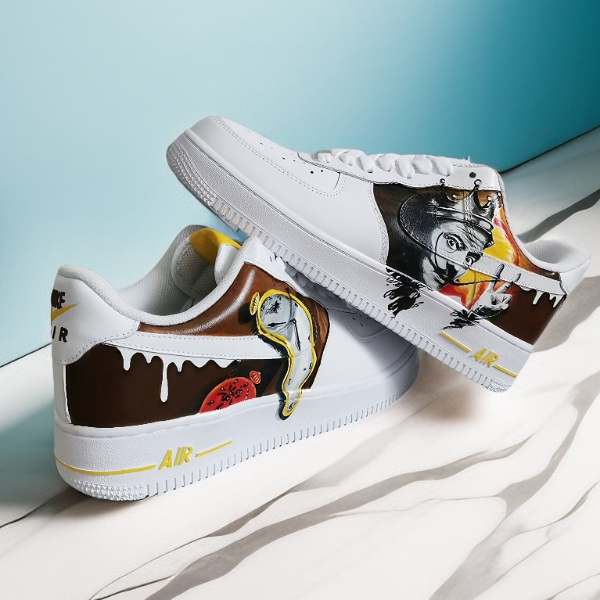 custom- sneakers- nike -air-force- woman -shoes- handpainted- sneakers- Salvador-Dali- wearable-art 2.jpg