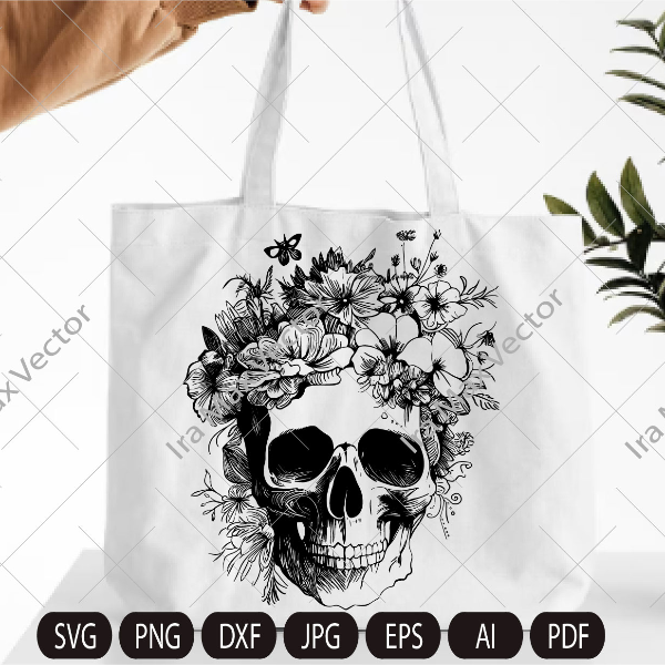 skull in flowers shopper.jpg