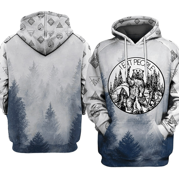 Personalized Bear Hunting All Over Print Hoodie Zip Hoodie Fleece Hoodie 3D, Bear Hunting Hoodie Zip Hoodie 3D T3