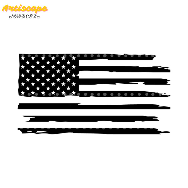 Tattered-American-Flag---Digital-Download,-Instant-Download,-svg,-dxf,-2224276.png