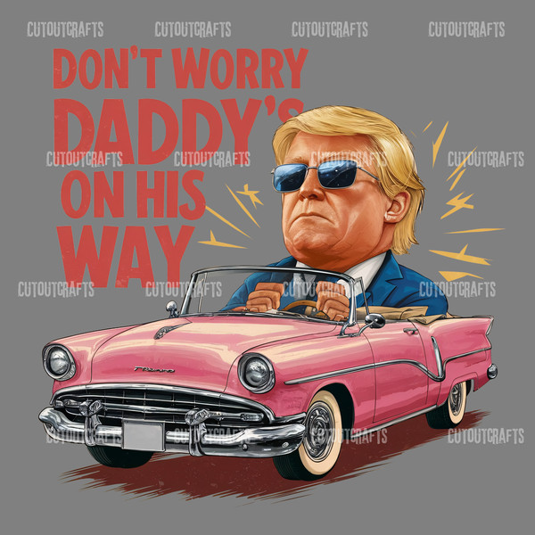 Pink-Car-Dont-Worry-Daddys-On-His-Way-PNG-2405242037.png