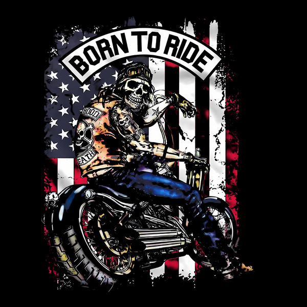 Urban-Skeleton-Biker-Png-USA-Flag-Born-to-ride-Motorcycles-1469259080.png