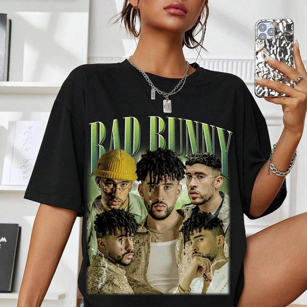 Vintage Bad Bunny 90s Shirt,Bad Bunny Bootleg Shirt,Retro Bad Bunny Shirt For Fan,Bad Bunny Unisex Graphic Y2k Clothing,Bad Bunny Unisex Tee 1.jpg