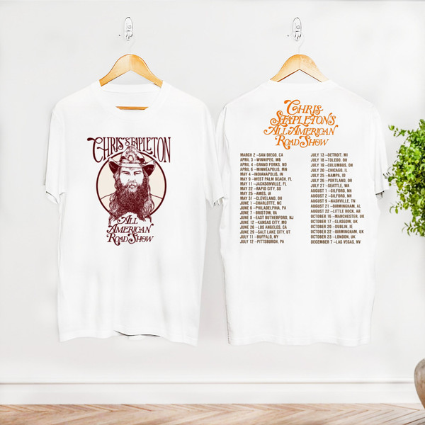 Chris Stapleton Country Music Shirt, All American Road Show 2024 Tour Shirt, Chris Stapleton Fan Gift Shirt, Chris Stapleton Concert Merch.jpg