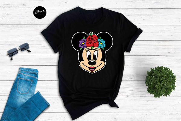 Kahlo Minnie Mouse Shirt, Disney Frida Shirt, Feminist Gift, Disney Trip Shirt, Disney Minnie Shirt, Women Rights Shirt, Strong Woman Shirt.jpg