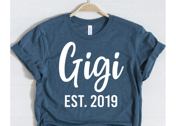 GiGi Shirt, Grandma Gift, GiGi Established Shirt, Grandma Shirt, Christmas Gift GiGi, Pregnancy Announcement Grandparents, Nana Shirt.jpg