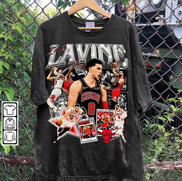 Vintage 90s Graphic Style Zach LaVine Shirt - Zach LaVine Basketball Tee - Zach LaVine Vintage Tee For Man and Woman Unisex T-Shirt.jpg