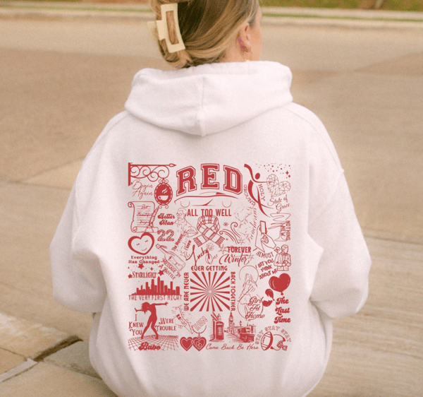 Red Album Hoodie, Red Merch, All Too Well Sweatshirt, Red Tracklist Shirt, Eras Movie Shirt, Swifty Hoodie, Swiftie Gift, 22 Sweatshirt.png