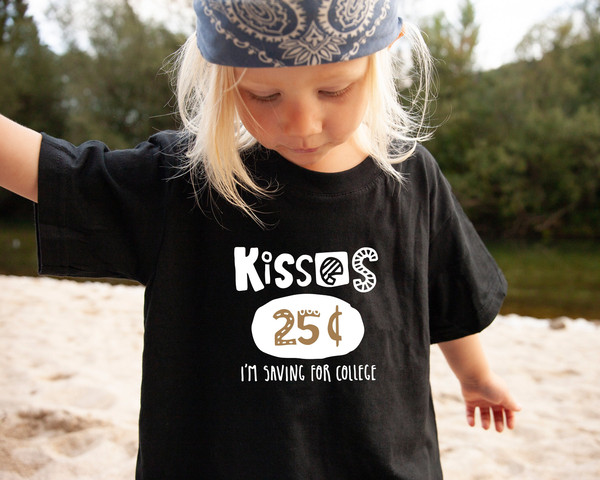 Kisses 25Cent Shirt, Funny Baby Clothes, Custom Baby Clothes, Infant Girl Clothes, Custom Toddler Shirt, Toddler Boy Clothes, Fall Onesie.jpg